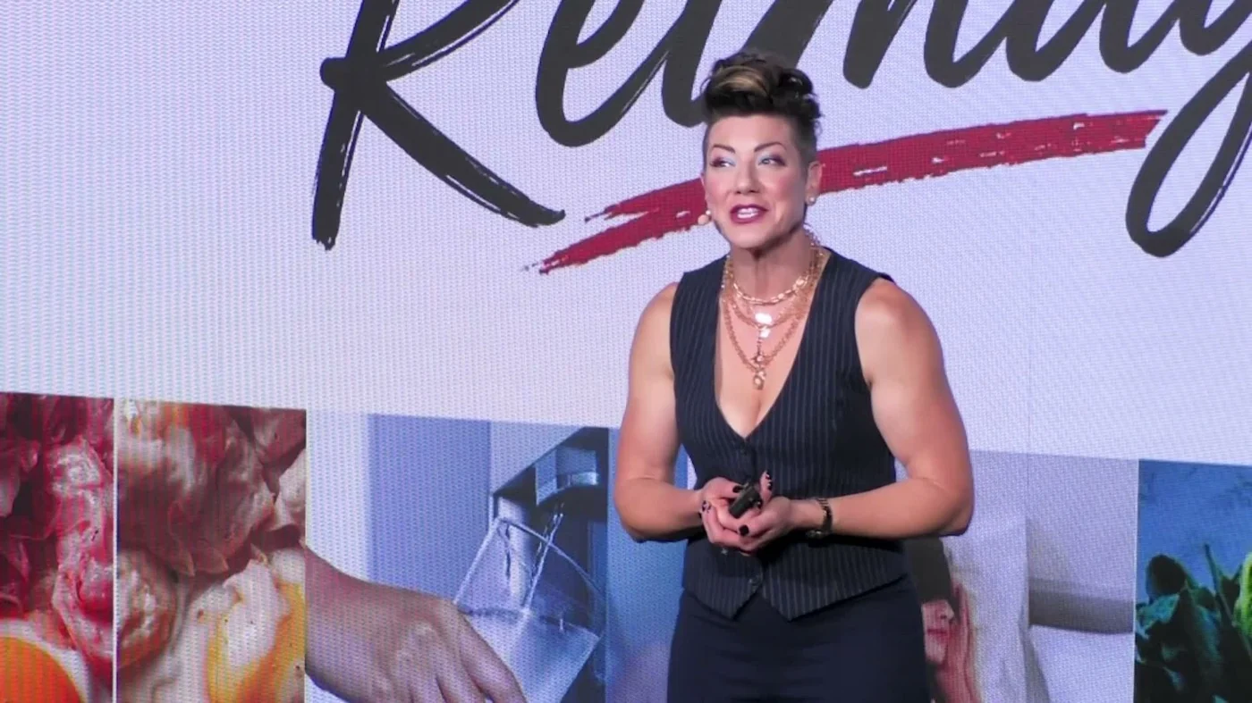 Cristy Code Red on the studio stage